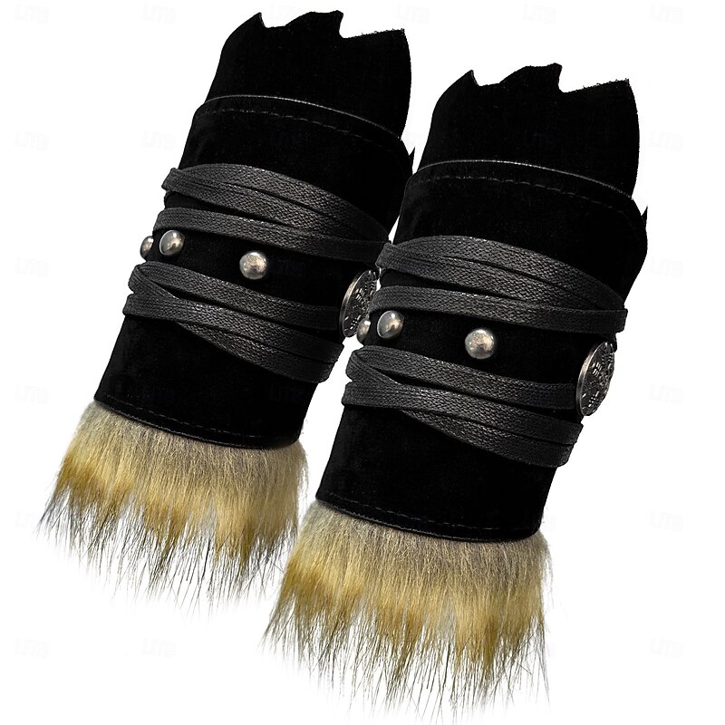 Retro Vintage Medieval Renaissance Wristband Warrior Viking Fancy Dress Men's Viking Halloween Carnival Performance Party LARP Adults' Arm Guards