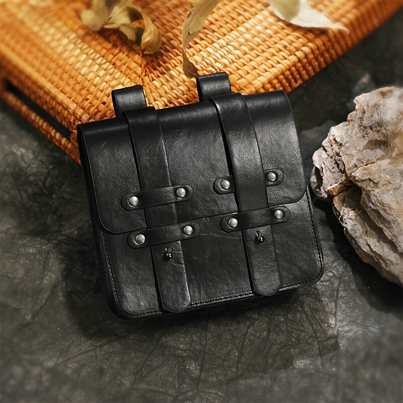 Retro Vintage Punk & Gothic Medieval Cosplay Costume Belt Pouch Dice Bag Viking Ranger Fancy Dress Men's Women's Celtic Viking Halloween Masquerade Performance Renaissance Fair LARP Adults' Bag All4
