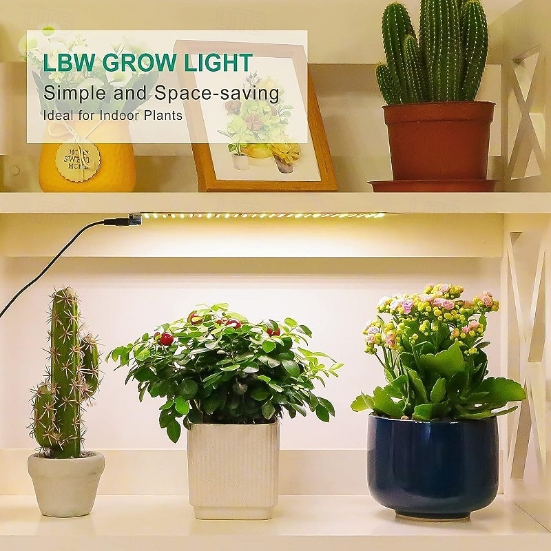LED Grow Light Full Spectrum Grow Light with 4 Dimmable Levels and Auto On/Off Timer 135 LEDs Plant Grow Lamp for Seedlings Veg Bloom and Succulents Ideal for Indoor Plants4