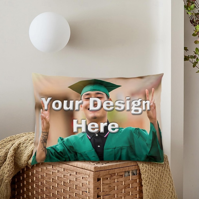 Personalized Lumbar Pillow Cover Graduation Custom Pillow Best Graduation Gift for Her Him Cushion Cover Throw Pillow Ideal Gift Personalized Love Gifts