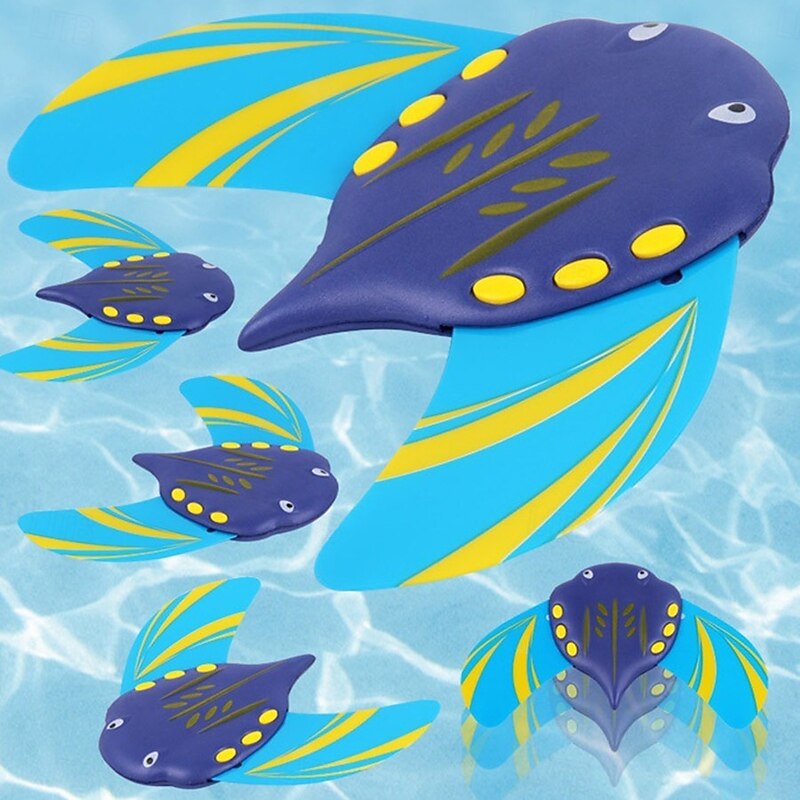 Devil Fish Toy Adjustable Fish Fin Pool Toy Toy Fish Water Children Underwater Beach Gliders Devil Fish Pool Toy Toys Fish Pool3