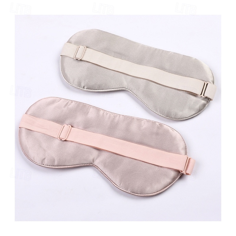 Silk Eye Mask Blackout Eye Mask Sleeping Light Mulberry Silk Silk Eye Mask with Adjustable Straps
