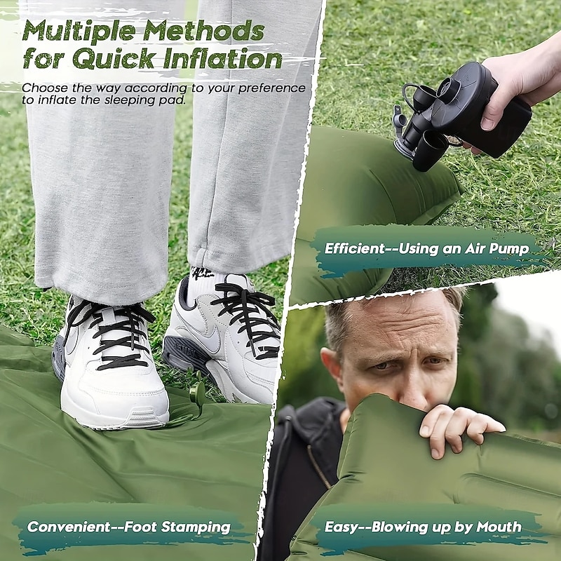 Ultra-light Air Mattresses Portable Ultra-light Air Mattresses - Extended And Widened Thickened Foot Inflatable Pad For Outdoor Camping Hiking4