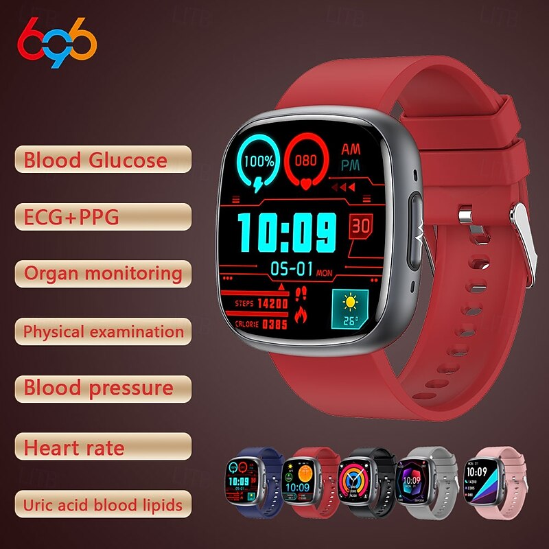 696 ET593 Smart Watch Fitness Tracker Sleep Monitor Bluetooth Call Reminder Android iOS 40mm 1.752