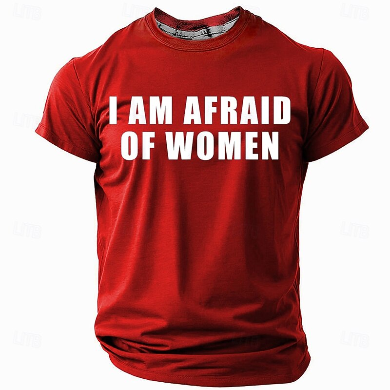 Men's Funny Slang T Shirt Short Sleeve T shirt 3D Print Crew Neck Round Neck Shirt Fashion Daily Street Casual Daily Black Red Blue Summer Spring All Seasons Clothing Apparel S M L XL XXL XXXL3