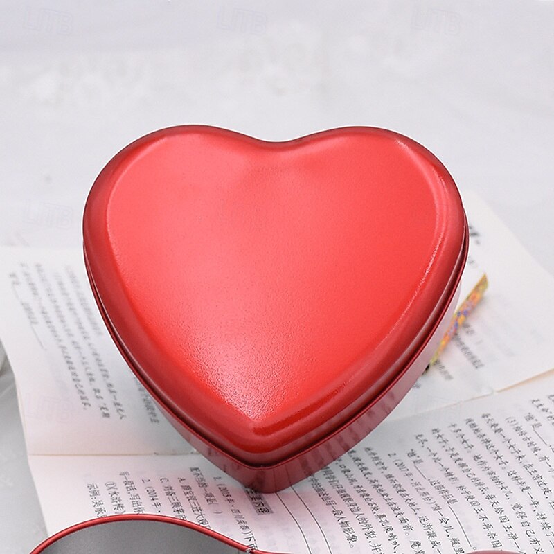 Love Heart Gift Box, Jewelry Candy Chocolate Storage Box, DIY Wedding Party Favor Box, Anti-Oxidation Keepsake Organizer