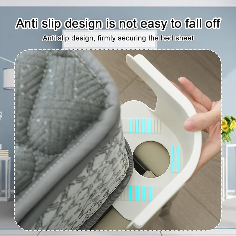 4pcs Lock Sheet Holders Bed Sheet Holder Fitted Sheet Straps, Heavy Duty Bed Sheet Holder Corner Fitted Sheet Straps Fit All Mattress Size3