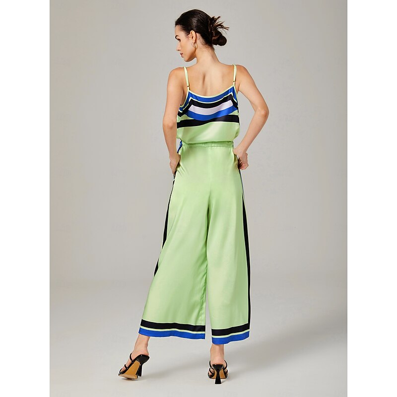 Casual Fashion Geometric Print One-Piece Pants2