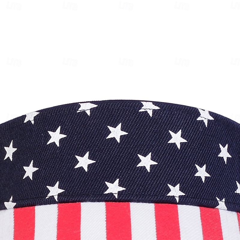 Men's Baseball Cap Sun Hat Navy Blue Cotton Print Fashion Casual Daily Independence Day National Flag Adjustable Sunscreen Breathable4