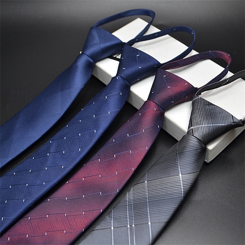 Men's Neckties Modern Contemporary Classic Jacquard Geometic Wedding Party Daily Wear