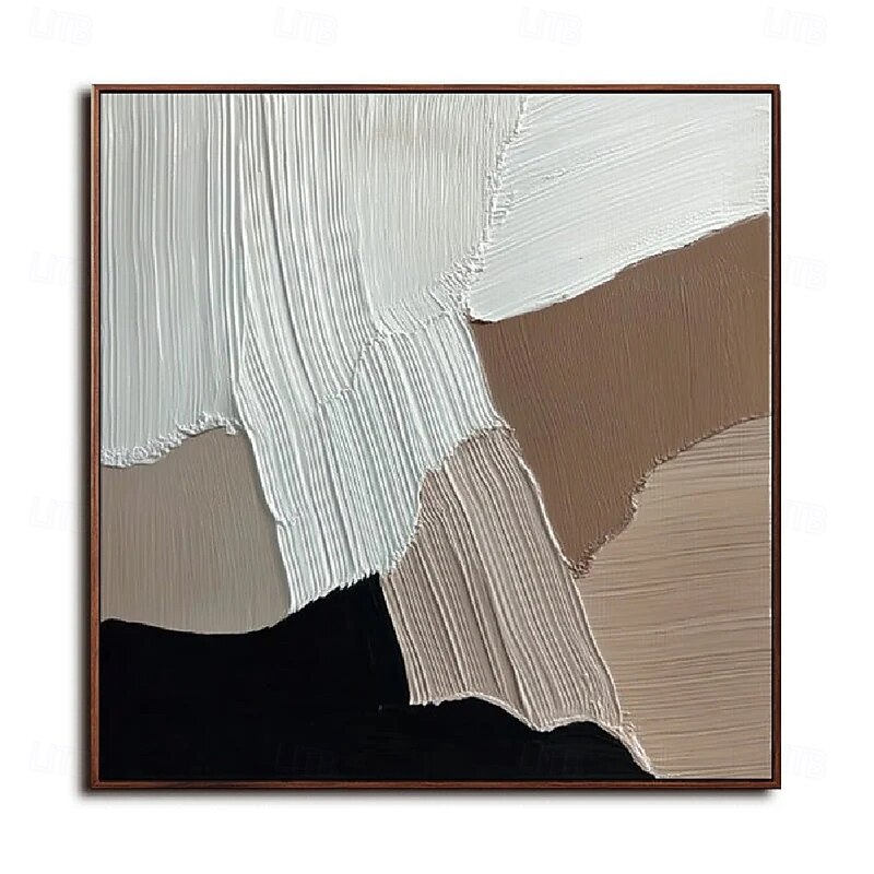 Handmade Abstract Brown Painting Extra large wall art oil paintings gray landscape painting on canvas large wall art painting for Bedroom Living room painting4