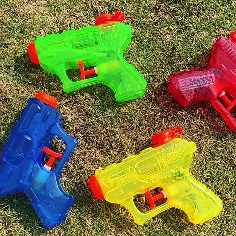 4 Pack Water Gun for Boys and Girls Colorful Water Squirt Guns Small Toy Gun Plastic Pistol for Beach Water Park Swimming Pool Party Favors(Random Color)3