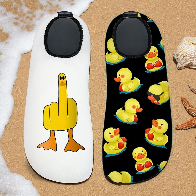 Men's Duck Printed Water Shoes – Waterproof & Comfortable Style for Men in Water - based Activities, Beach Volleyball & River Walks4