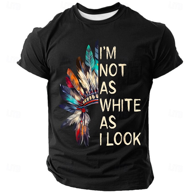 Men's Tribal Funny Slang T Shirt Short Sleeve T shirt 3D Print Crew Neck Shirt Fashion Daily Casual Street Casual Daily Black Red Blue Summer Spring All Seasons Clothing Apparel S M L XL XXL XXXL3