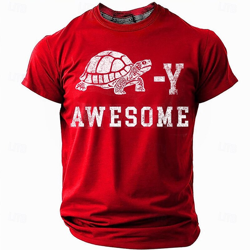 Men's Funny Slang T Shirt Short Sleeve T shirt 3D Print Crew Neck Shirt Fashion Daily Casual Street Casual Daily Black Red Blue Summer Spring All Seasons Clothing Apparel S M L XL XXL XXXL3