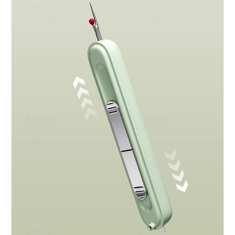 Automatic Needle Threader, 2 in 1 Threading and Thread Removal Tools, Easy Needle Inserter and Seam Ripper for Hand Sewing, Elderly DIY Sewing Tool, Gifts for Seniors Women2