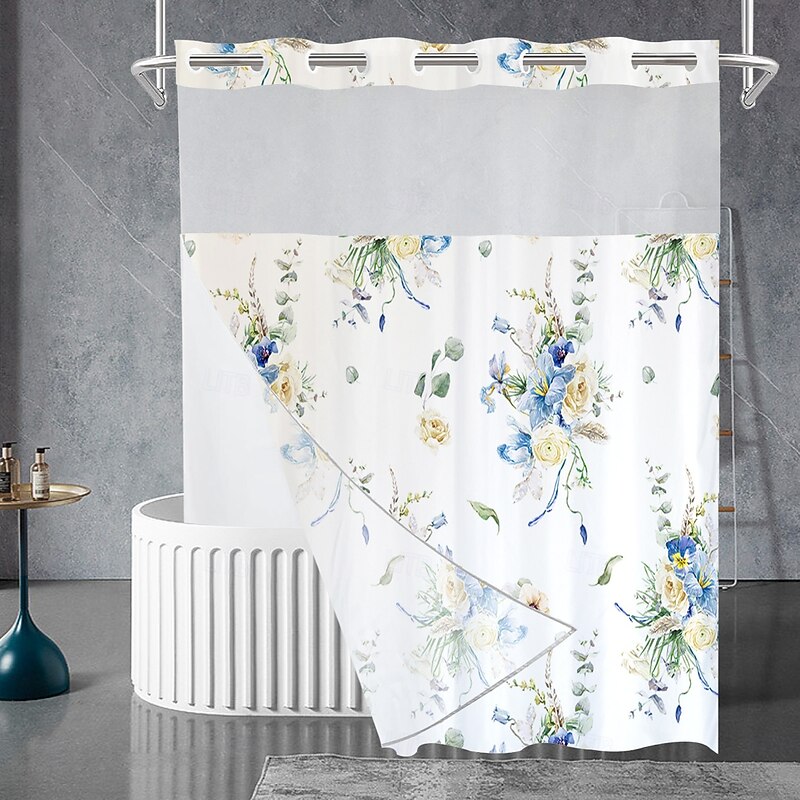 No Hook Shower Curtains 180cm*180cm(70