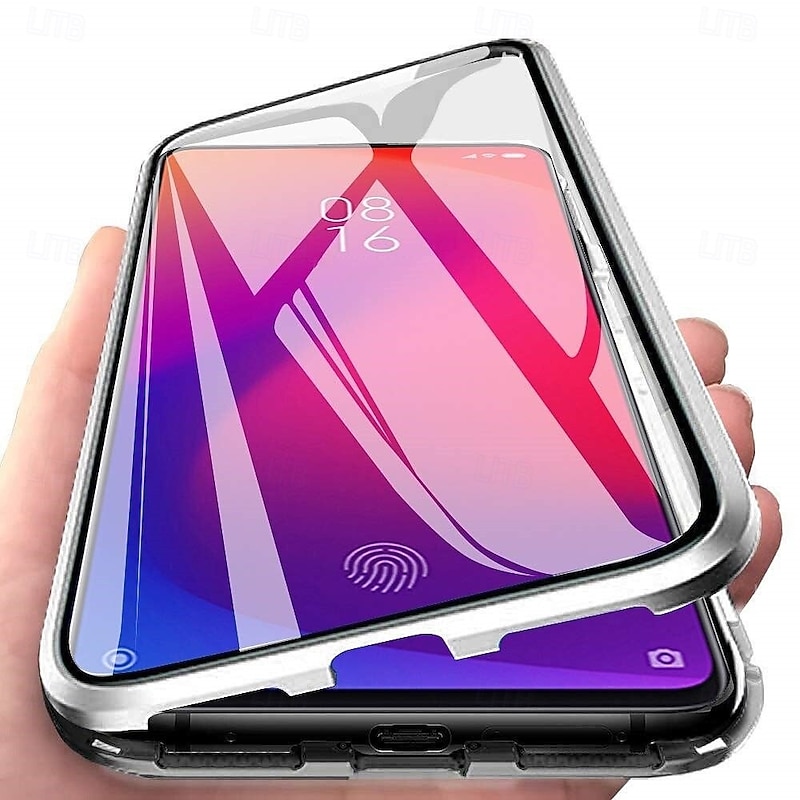 Phone Case For Samsung Galaxy S25 S24 S23 S22 S21 FE S21 Ultra Plus A14 A34 A54 A13 Full Body Case Magnetic Adsorption with Screen Protector Magnetic Full Body Protective Transparent Tempered Glass