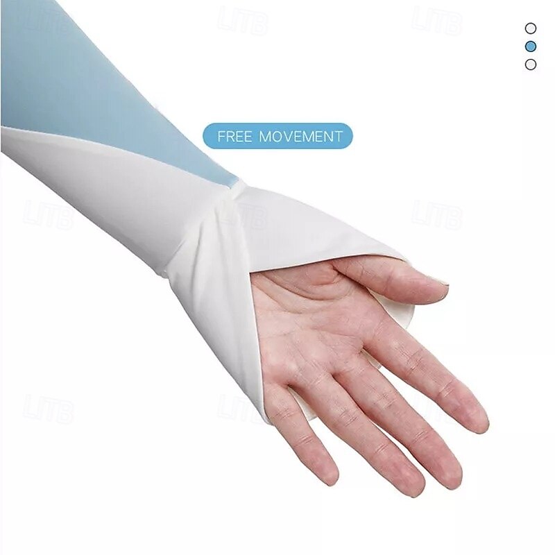 Sun Protection Sleeves Ice Silk Ice Sleeves Men's Cool Breathable Cycling Summer Women's Sports Thin Anti-ultraviolet Elastic3