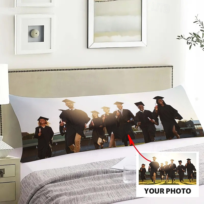 Custom Body Pillow Cover Add your Image Best Graduation Gift Personalized Photo Design Picture Fashion Casual Pillowcase Cushion Cover