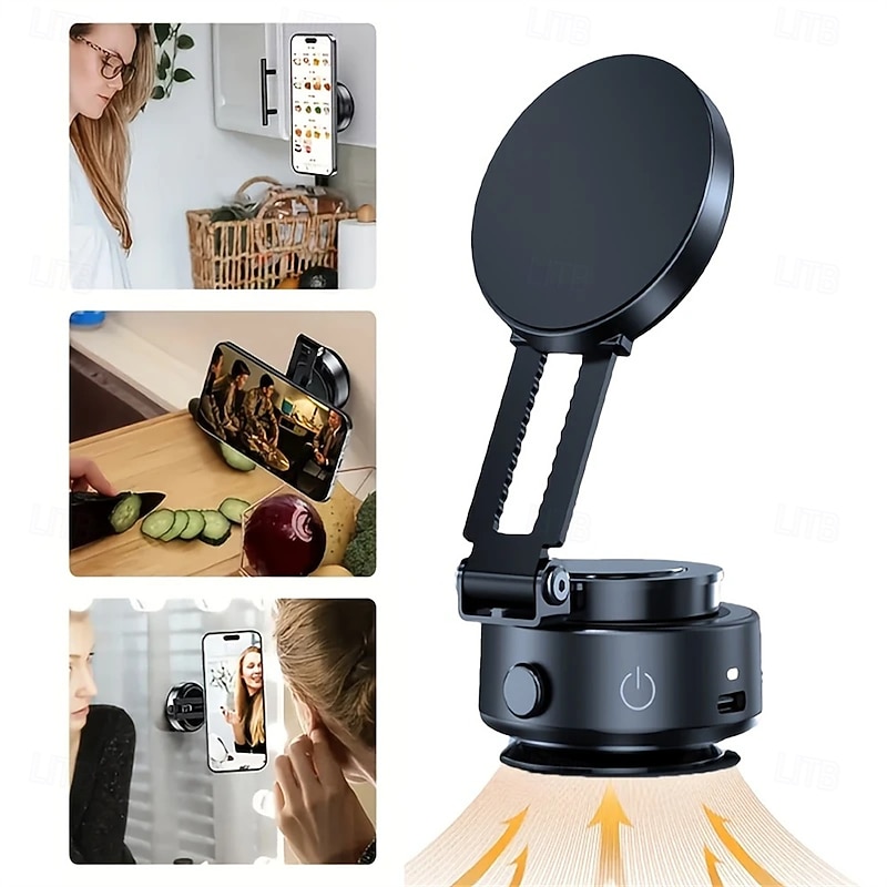 Vacuum Magnetic Car Phone Holder 360 Degree Rotating Expandable Mount with Strong Suction for Dashboard and Windshield