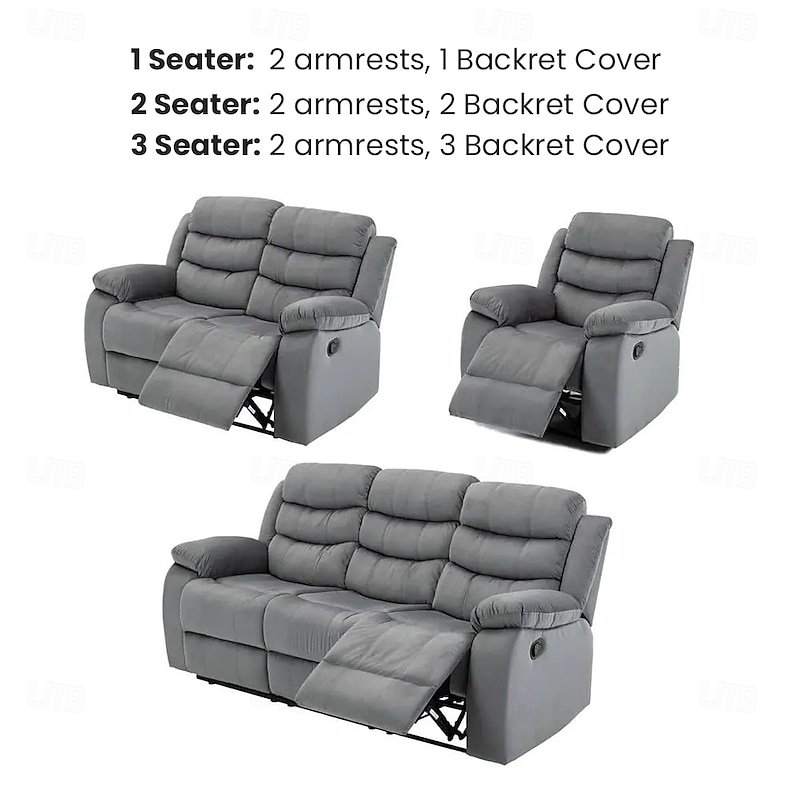 Sofa Armrest Cover Couch Armrest Mat Water Resistant Backret Cover Soft Protector for Chairs Couch Sofa Armchair Slipcovers Recliner Sofa3