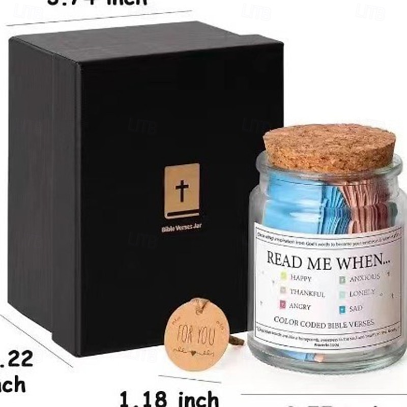 Bible Verse Jar Christian Gifts For Women Birthday Gifts For Women Bible Jar Easter Basket Stuffers Graduation Gifts For Her Easter Gifts For Kid Gifts For Mom St Patricks Day Gifts2