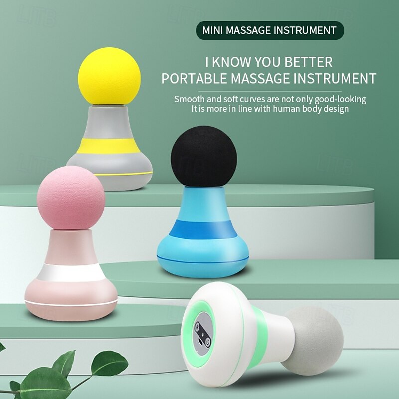 Portable Mini Massage Gun USB Rechargeable Deep Tissue Massager with Multiple Speeds for Full Body Muscle Relaxation​