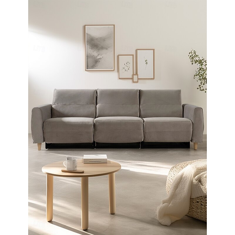 Sofa Cover Solid Color Quilted Velvet Slipcovers Furniture Protector4