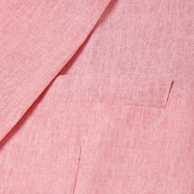 Men's Linen Blazer Sport Coat Notch Collar Fashion Casual Solid Colored Linen Blazer Pink Sky Blue Sage Standard Fit Single Breasted One-button4