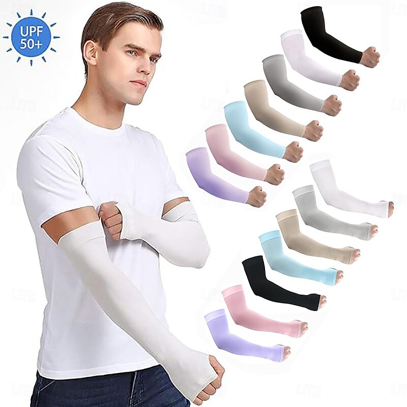 Solid Color Ice Sleeves Sports Outdoor Mountaineering Unisex