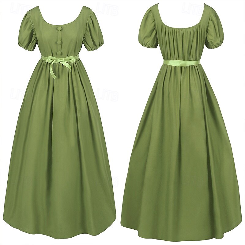 Retro Vintage Victorian Medieval Dress Ball Gown Regency Inspired Dress Princess Fancy Dress Women's Royal Masquerade Dailywear Adults Dress2