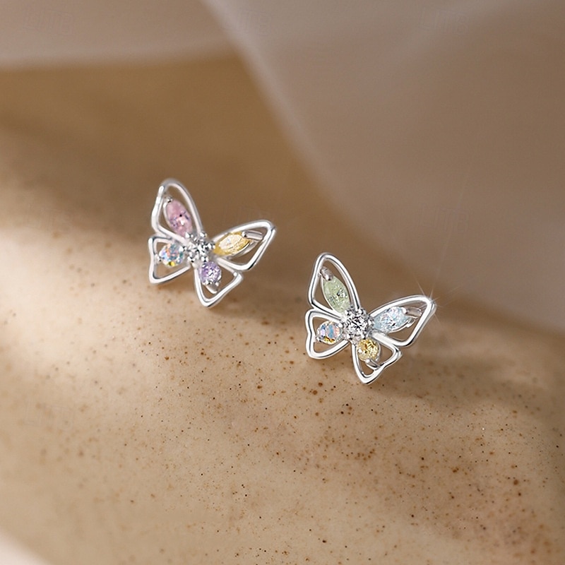 Butterfly Earrings for Women, Gift for Her, Dainty Elegant Studs for Mother's Day, Valentine's Day, Christmas, Anniversary, Birthday4