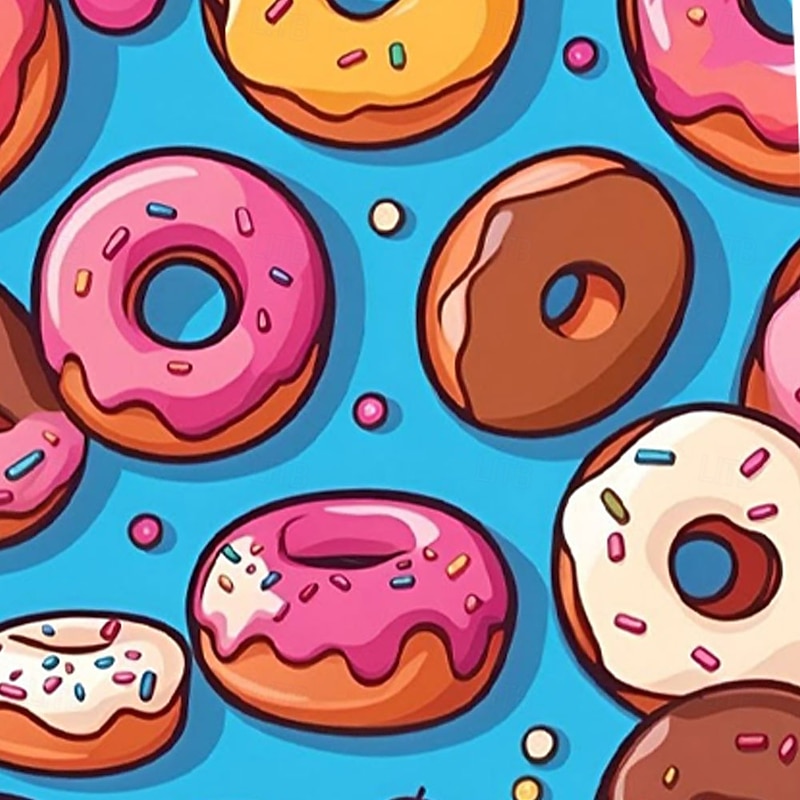 Men's Novelty Donuts Lined Shorts 2 in 1 Board Shorts Swim Shorts Mid Waist Hawaiian Vacation Holiday Beach Wear Side Pockets With Compression Liner Elastic Drawstring Waist Designer Clothing Apparel4