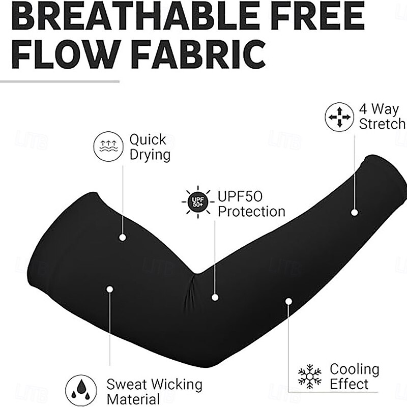 Solid Color Ice Sleeves Sports Outdoor Mountaineering Unisex3