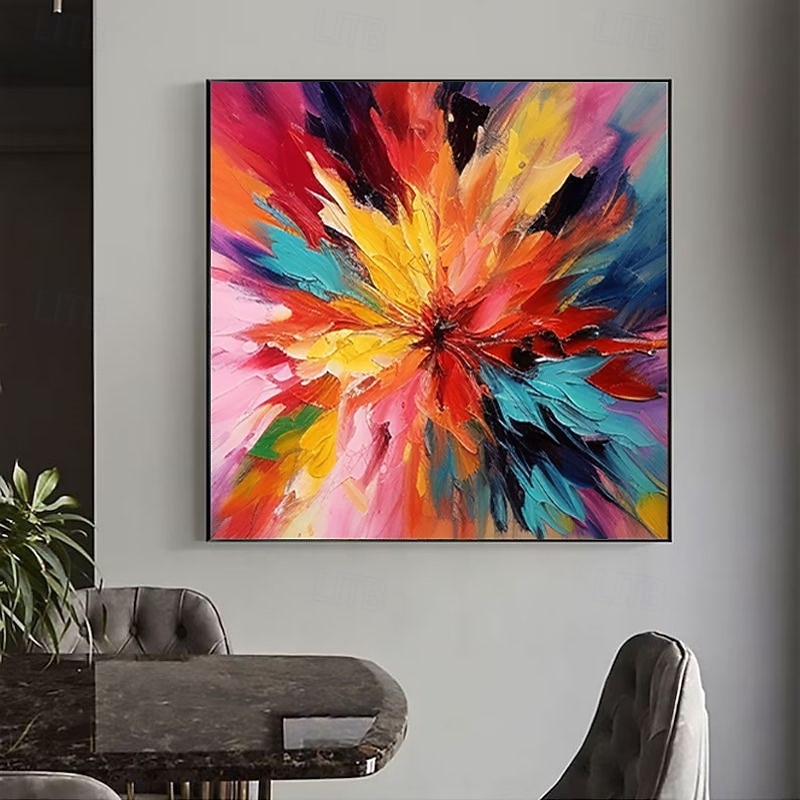 Handmade Oil Painting Canvas Wall Art Decoration Modern Colours Abstract for Home Office Hotel Club Decor Stretched Frame Hanging Painting/Rolled Frameless Unstretched Painting4