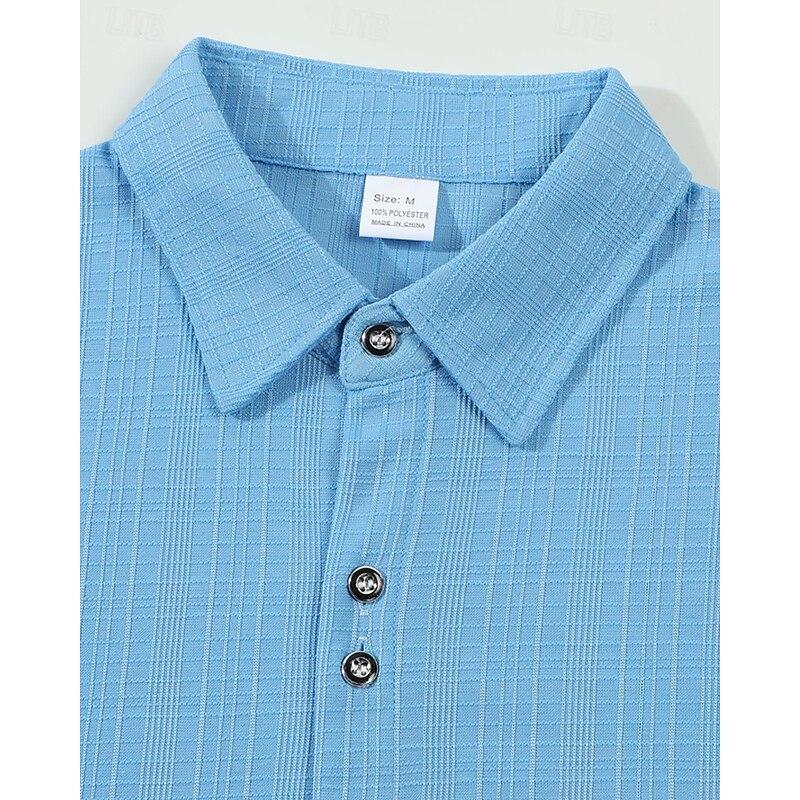 Men's Shirt Summer Shirt Casual Shirt Beach Shirt Button Up Shirt Black White Navy Blue Sky Blue khaki Short Sleeve Plain Lapel Vacation Hawaiian Buttons Clothing Apparel Polyester Fashion Casual4