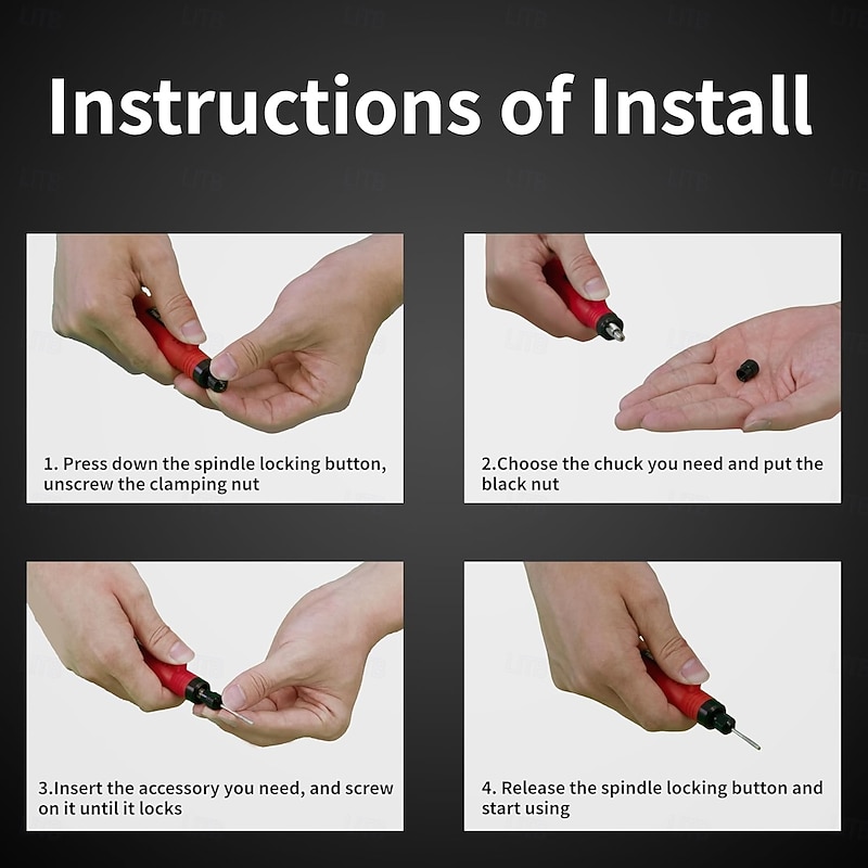 Mini Cordless Rotary Tool Kit,with Accessories,Power Rotary Tool For DIY,Engraving,Sanding,Polishing,Drilling,Grinding,with 3-Speeds, 15000RPM,2.0Ah Rechargeable Battery&Power Cord3