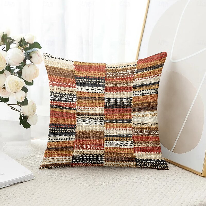 Geometric Pattern Decorative Toss Pillows Cover 1PC Soft Square Couch Cushion Case Pillowcase for Bedroom Livingroom Sofa Chair4