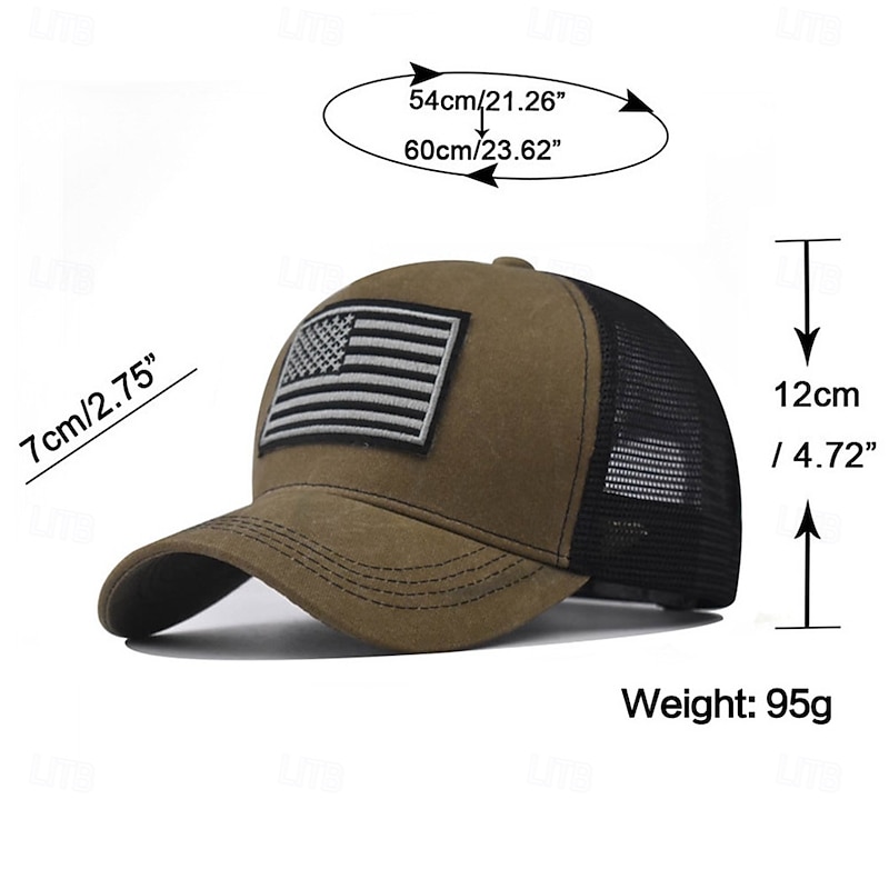 American Flag Baseball Cap for Men Women Low Profile USA Army Tactical Operator Military Plain Dad Hat3