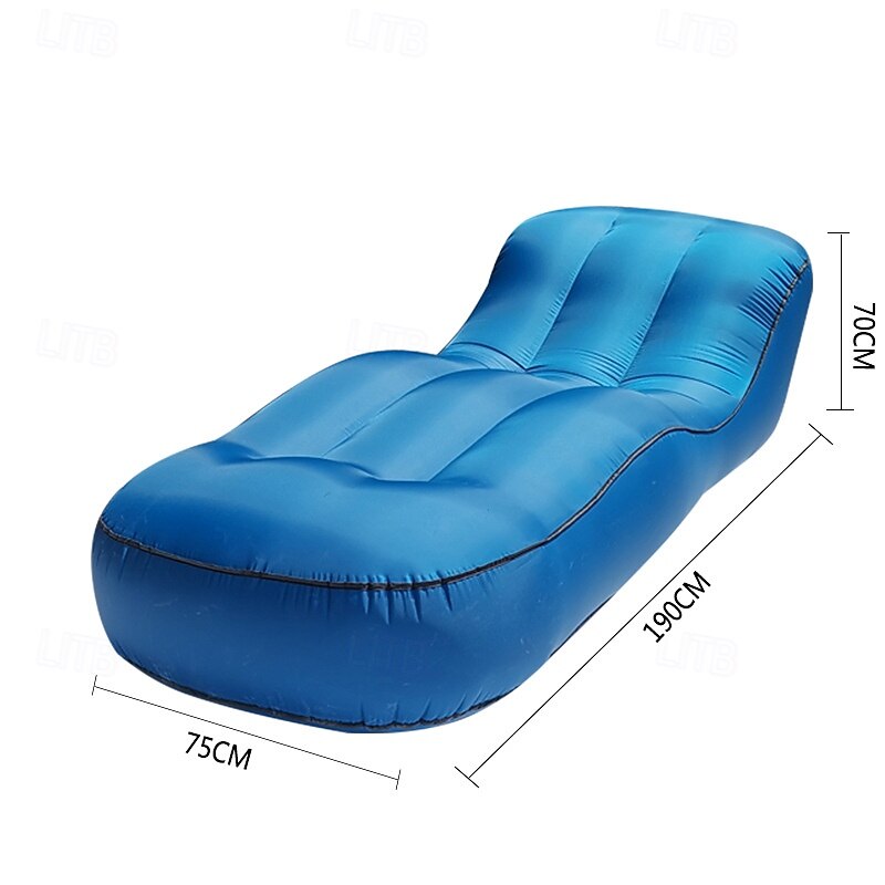 Portable Inflatable Sofa - Lazy Sofa Foldable Lounge Chair with Pedal Comfortable Combination Flocking - Suitable for Camping, Hiking, and Sunbathing at Home2