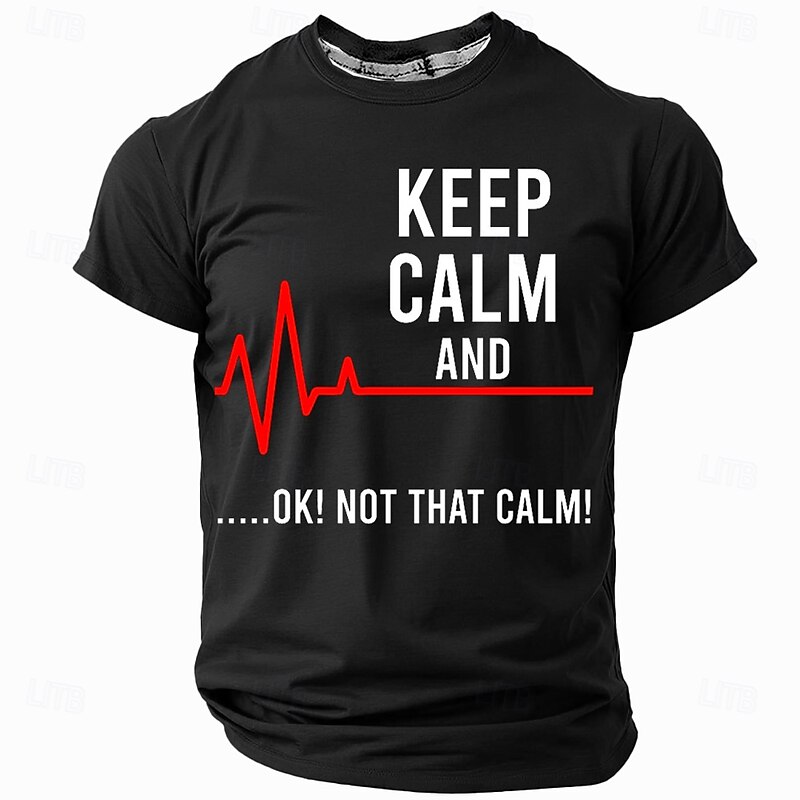 Men's Funny Slang T Shirt Short Sleeve T shirt 3D Print Crew Neck Shirt Fashion Daily Casual Street Casual Daily Black Blue Green Summer Spring Clothing Apparel S M L XL XXL XXXL3