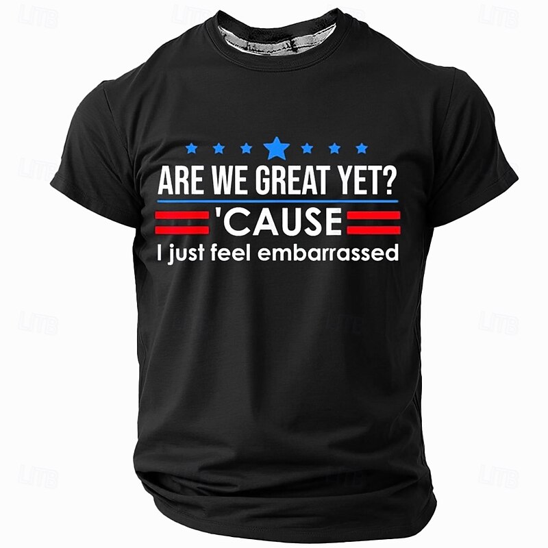 Patriotic T Shirts For Men American US Flag Tuxedo T Shirt Short Sleeve T shirt 3D Print Crew Neck Shirt Fashion Daily Basic Street Casual Daily Blue Summer Spring All Seasons Clothing Apparel S4