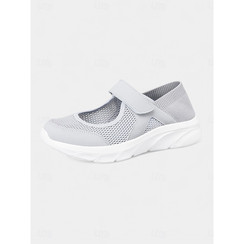 Women's Mesh Velcro - Strap Mary Jane Running Shoes – Breathable & Easy - Wear Style for Nature Walks, Shopping Trips & Camping Trips3