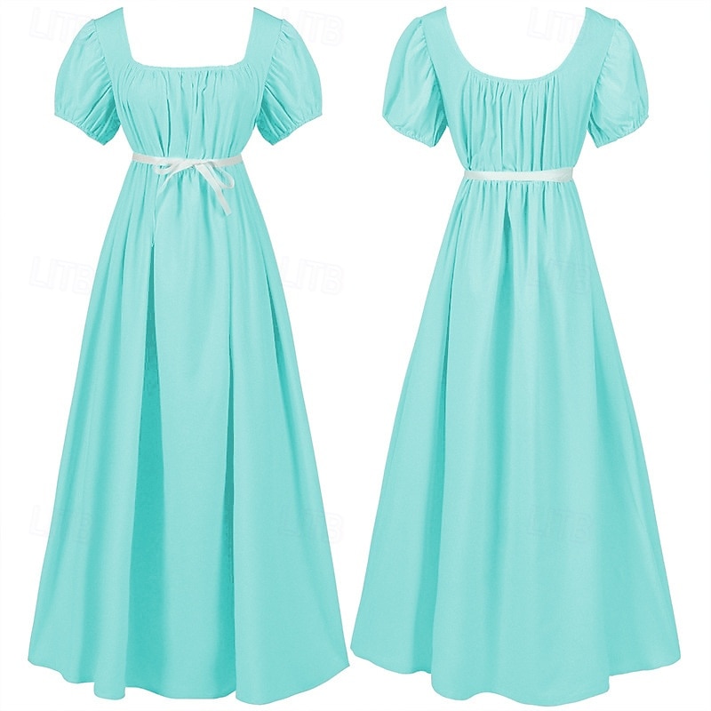 Retro Vintage Victorian Medieval Dress Ball Gown Regency Inspired Dress Princess Fancy Dress Women's Royal Masquerade Dailywear Adults Dress4