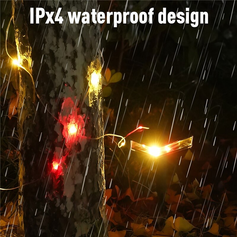 Solar Pathway Lights Lawn Lights Floor Mounted Lights Wall Mounted Lights Camping Decorative Lights Outdoor Garden Courtyard Decorative Lights Lawn Tent Layout Lights String Lights  1PC3