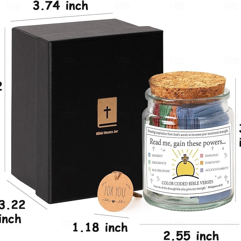 Bible Verse Jar Christian Gifts For Women Birthday Gifts For Women Bible Jar Easter Basket Stuffers Graduation Gifts For Her Easter Gifts For Kid Gifts For Mom St Patricks Day Gifts4