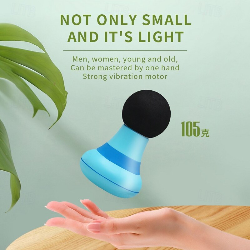 Portable Mini Massage Gun USB Rechargeable Deep Tissue Massager with Multiple Speeds for Full Body Muscle Relaxation​4