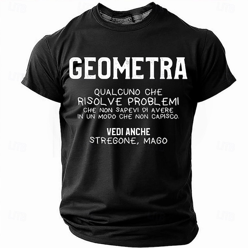 Men's Geometrician T Shirt Short Sleeve T shirt 3D Print Crew Neck Round Neck Shirt Fashion Daily Casual Street Casual Daily Black Red Blue Summer Spring All Seasons Clothing Apparel S M L XL XXL XXXL2