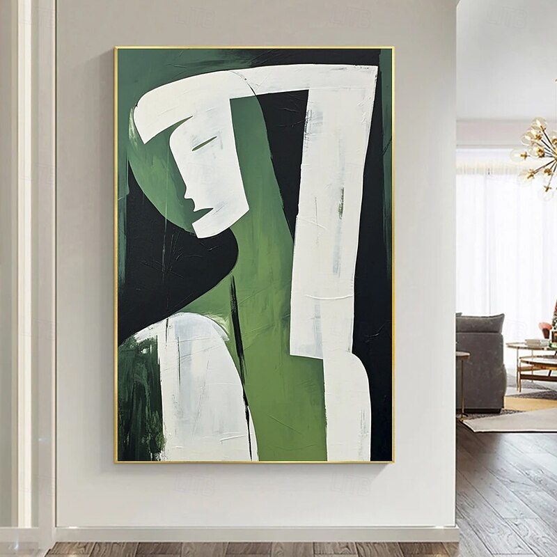 Oil Painting Handmade Hand Painted Wall Art Abstract Poeple Canvas Painting Home Decoration Decor Stretched Frame Ready to Hang2